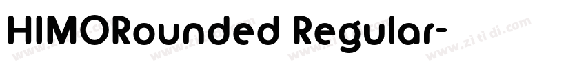 HIMORounded Regular字体转换